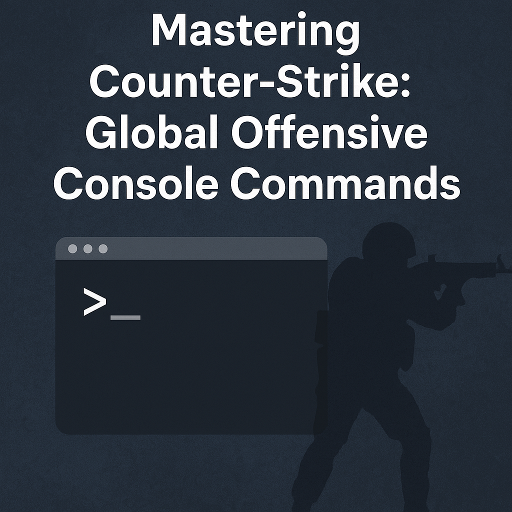 Silhouette of a soldier with text 'Mastering Counter-Strike: Global Offensive Console Commands' on a gaming blog.