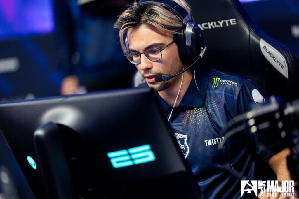 Esports player focused in a high-stakes Counter-Strike match