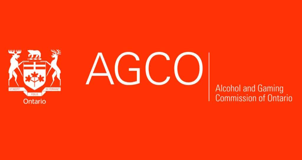 AGCO logo with text Alcohol and Gaming Commission of Ontario