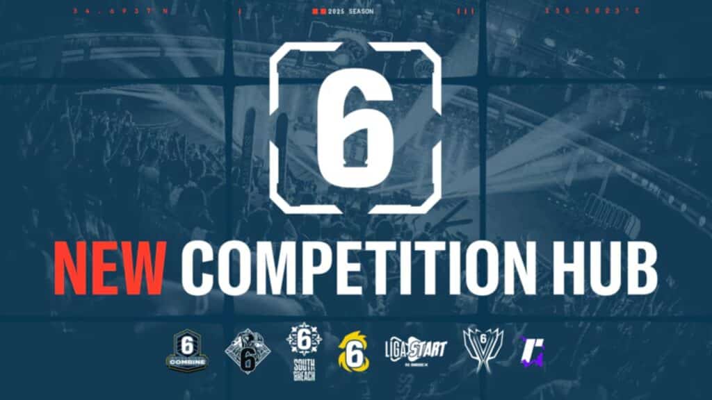New competition hub announcement with logos for esports events and tournaments