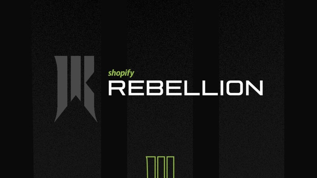 Shopify Rebellion logo on a dark background