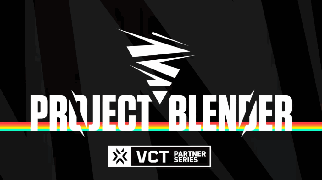 Project Blender VCT Partner Series logo with colorful stripe