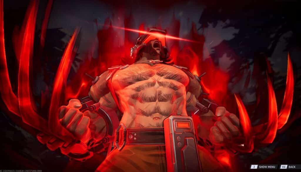intense gaming character with glowing red eyes and claws in action pose, ideal for Counter-Strike and esports fans